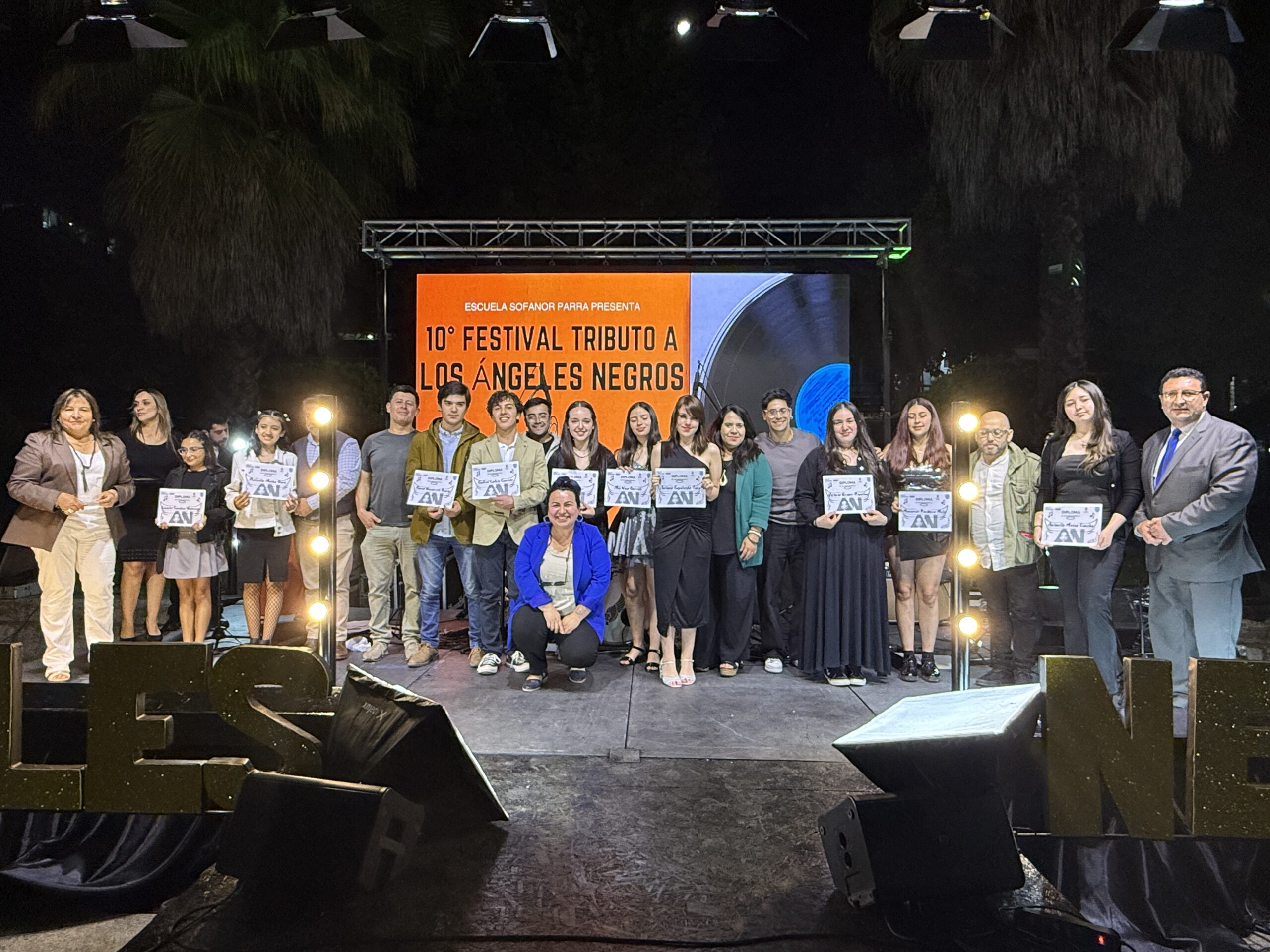 Slep Punilla Cordillera y su primer festival regional liderado por la Escuela General Sofanor Parra Hermosilla: Música, emoción y talento en la 10ª versión del Festival Tributo a Los Ángeles Negros